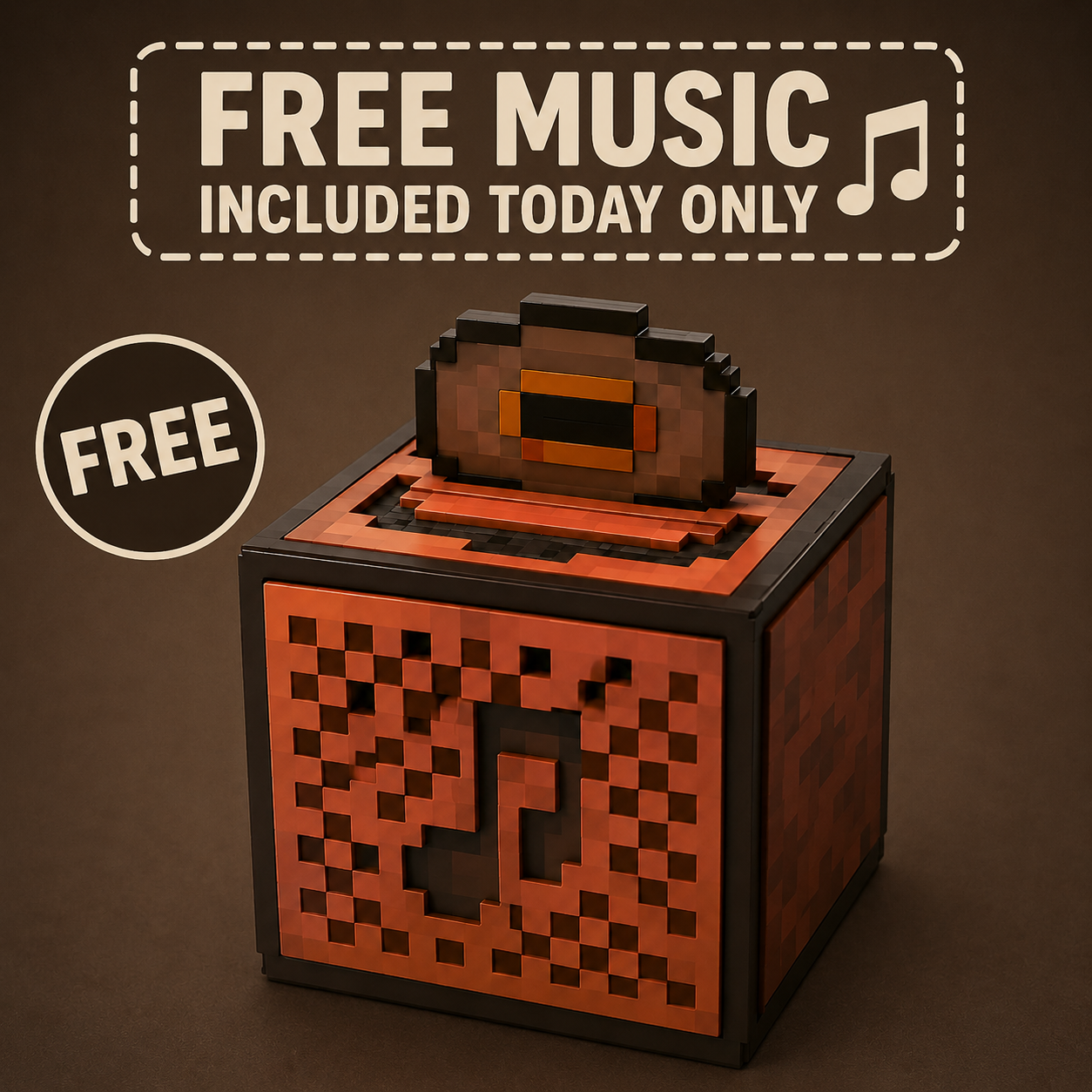 Retro Pixel-Style Bluetooth Music Box