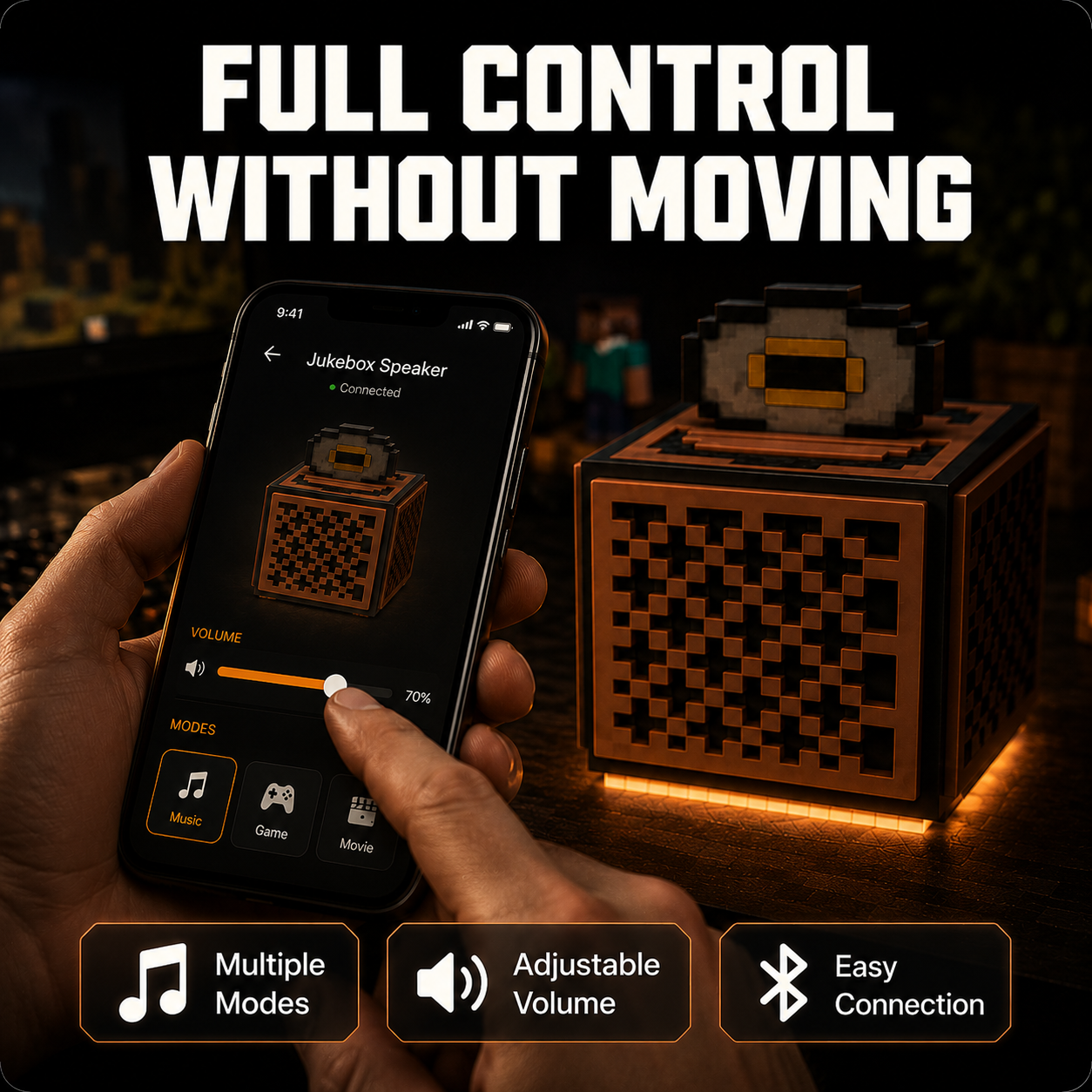 Retro Pixel-Style Bluetooth Music Box